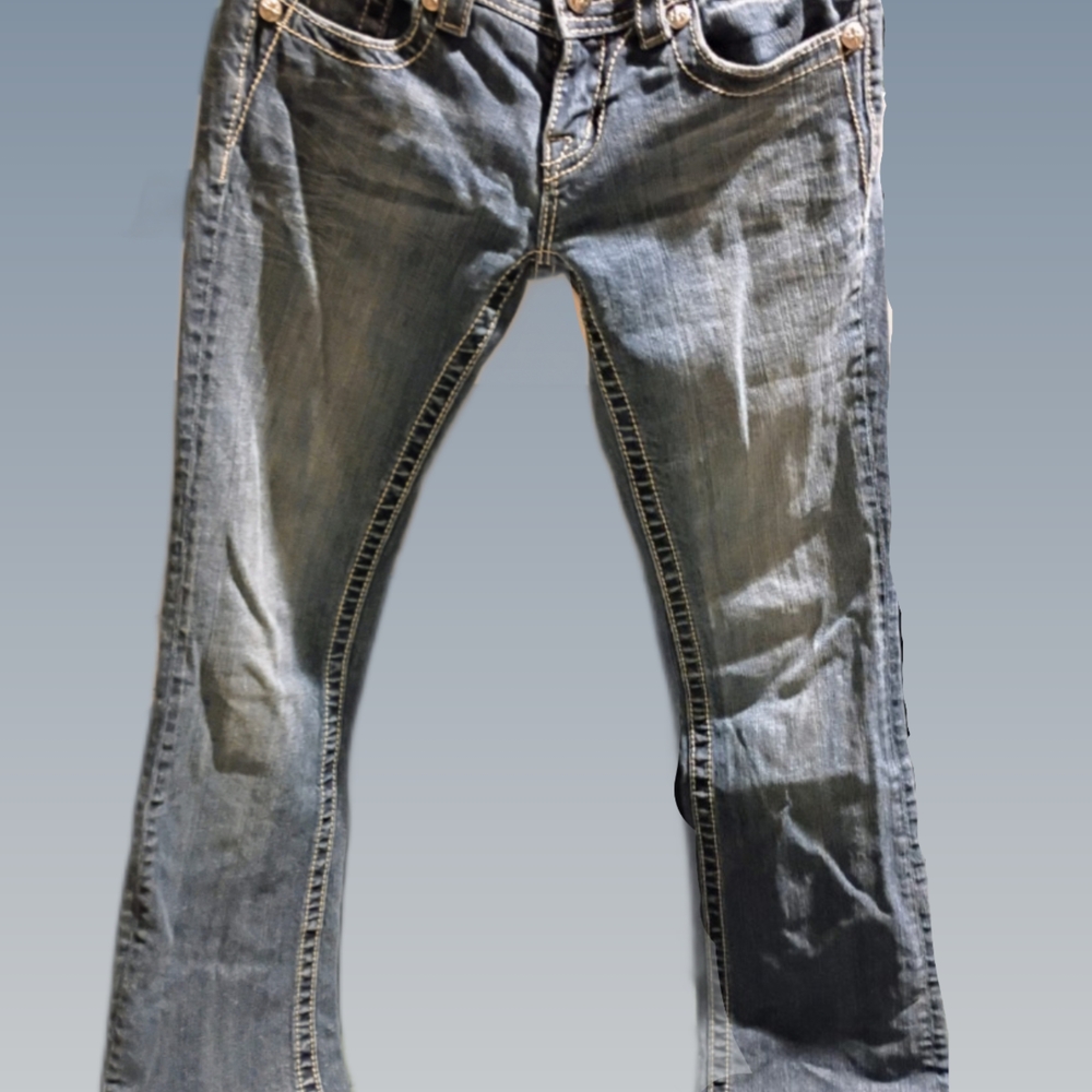 Miss Me Faded Blue Boot Cut Jeans